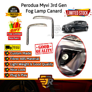 JR Custom Made Fog Lamp Canard Perodua New Myvi Baru Car Accessories Bodykit Exterior Decoration