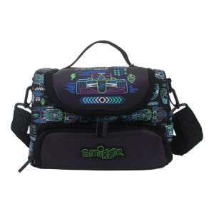 Smiggle trẻ em túi đựng bữa trưa công thức đua xe Crossbody Vai Túi cắm trại bé trai trái cây Hộp cơm 9 inch