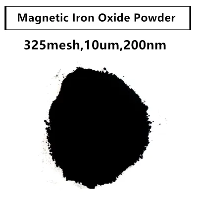 99.9% Black Fe3o4 Powder Magnetic Iron Oxide Powder For Rd Ultrafine Powders 325mesh 1um 200nm Mult Size