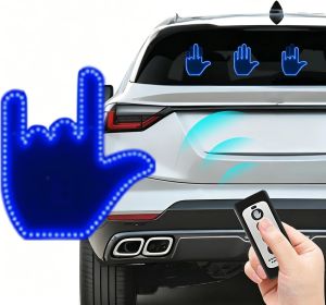 Glow Hand Gesture Light for CarRoad Rage Hand Led SignGlohand with Remote Light Up Middle Finger for Car Back Window Led Hand Gesture Light Up Hand for Men Gifts