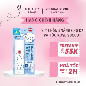 Xịt chống nắng Kose Suncut  bảo vệ da và tóc SPF50+ PA++++ 60g Nhật Bản
