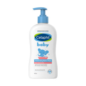 Cetaphil Baby Moisturizing Shampoo 400ml – Tear-Free Gentle Wash for Hair & Body Suitable for Newborns & Sensitive Skin