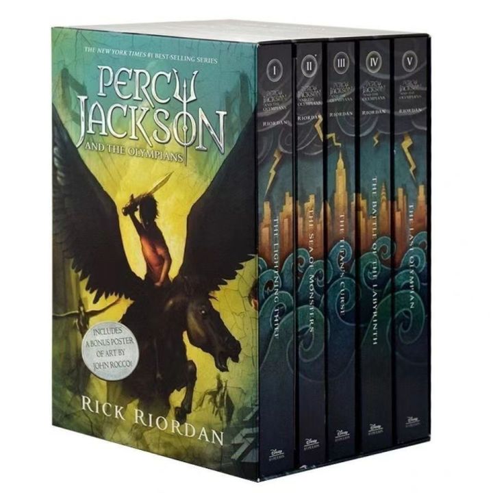 Percy Jackson and the Olympians Boxed Set, New Covers with Poster (Paperback)