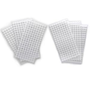 504 Pair Self Adhesive Velcro Dots 0.39in Diameter Sticky Back Fastening Waterproof Dots Tape White