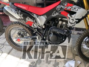 Decal stiker motor CRF 150l fullbody motif Tengkorak Merah Hitam I2-847 I2-205 D-I2-1650