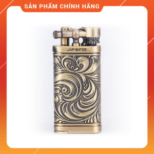 Hộp Quẹt Bật Lửa Jifeng JF096 Thiết Kế Đẹp Độc Lạ Ngọn Lửa Cong Mạnh Mẽ - Dùng Gas Cao Cấp