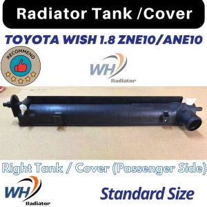 TOYOTA WISH 1.8 ZNE10 ANE10 Radiator Right Tank / Right Cover (PASSENGER SIDE)