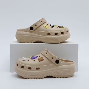 [Free Shipping] 2026 New Summer Thick-Soled Clogs For Women Outdoor Height-Increasing Sandals Fashionable Beach Slip-On Sandals