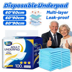 Disposable Underpad 100PCS Super Absorbent Incontinence Bed Pads for Adults Elderly Pet Care