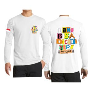 kaos Lengan Panjang pria Uang Bisa Dicari baju distro keren katun tc30s murah sablon