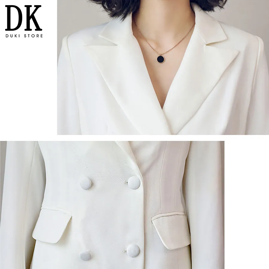 Áo vest trắng 4 nắp túi nút kim loại màu trắng kem vải tweed Gunich - Áo  vest, blazer nữ | ThờiTrangNữ.vn