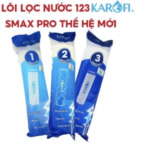 COMBO 5 LÕI LỌC THÔ KAROFI SMAX PRO (gồm 3 lõi 1 1 lõi 2 1 lõi 3)
