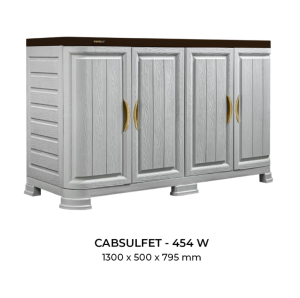 NAPOLLY Cabsulfet 353 454 Meja TV / Rak TV Plastik / Lemari Penyimpanan Serbaguna (Anti Rayap Jamur Air)