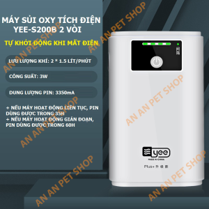 🔋🐠 Máy Sủi Oxy Tích Điện YEE – Siêu Êm Tiết Kiệm Pin Dùng Cả Trong Và Ngoài Trời!