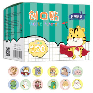 100/120Pcs/Box Mini Round Bandage Disposable Adhesive Bandage Band-aid Wound Plaster for Kids