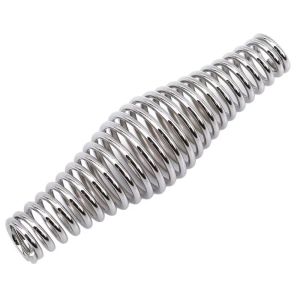 JAYQQ 11CM Length BBQ Handle Heavy Nickel Plated Steel Elasticity Steel Grill Handle Heavy Duty Spring Handle Stove Handle Barbecue Grill