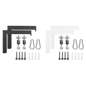 Universal Projectors Screen Hooks Wall Mount L Bracket for Secure Home and Office Installation