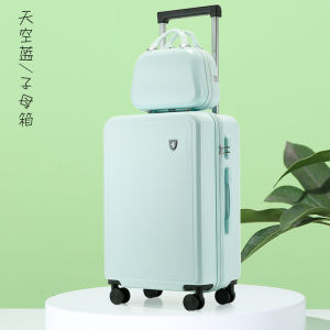 High Quality 14"20"22"24"26"28 Inch PC Womens 2 Pieces Makeup Large Travel Suitcase Sets With Silent Wheels Trolley Rolling Luggage Cosmetic Bag Valises For Lady Free Shipping