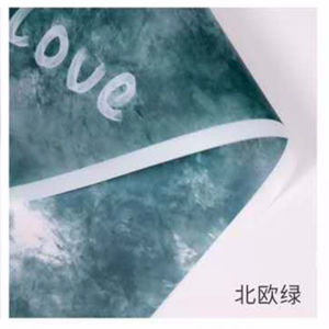 Kertas Buket Bunga Paper Buket Motif Tulisan LOVE Abstrak Florist Cellophane Ecer KB6021