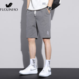 FUGUINIAO Mens Shorts Mens Summer Thin Loose Five-point Pants New Mens Casual Pants Trend Sports Pants