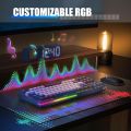 Kemove K87 Bàn phím cơ không dây, 80% TKL RGB hot-swappable Bàn phím chơi game với bluetooth5.0/2.4G/có dây chế độ, 87 phím máy tính Bàn phím máy tính với pre-lubed yên tĩnh tuyến tính công tắc Đỏ. 