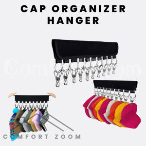 Hat Holder Organizer for Hat Hanger / Cap Holder Clips to Cap Organizer Hanger for Hat Rack Holder for Closet Storage