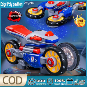 【✅24 Hours Ship】Childrens Electric Toy Electric Car With Colorful Music and Lights Stunt Rotating Racing Car