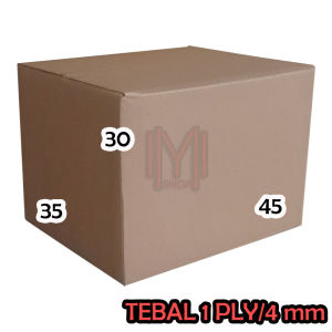 (1 PCS) KARDUS / KARTON BOX POLOS Uk. 45x35x30 CM