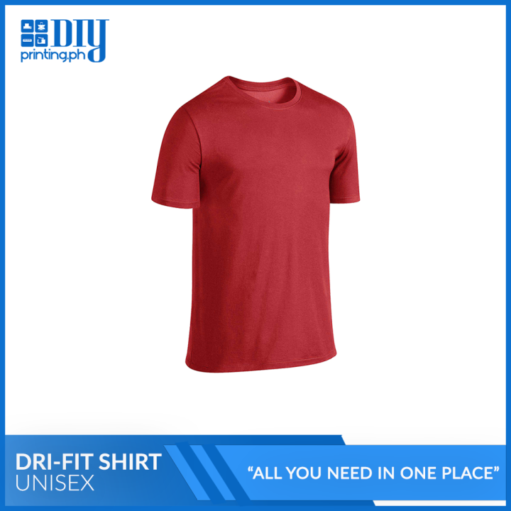 iTech Drifit Plain T Shirt Dri fit Shirt for men Drifit Shirt for women RED Lazada PH