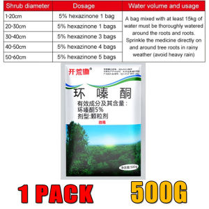 🥀Plant killer🥀herbicide 500g hexazinone weed killer garden Weed killer ots roundup Weed killer Suitable for various plants such as large trees bamboo weeds shrubs etc herbicidepermanent grass killer Die of Rotten Roots Weeding and land reclamation