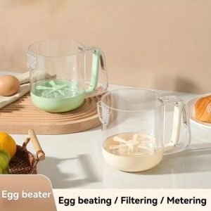 VGFD มีสเกลที่ชัดเจน ที่ตีแก้วผสม ป้องกันฝุ่นและฝุ่น คู่มือการใช้งาน เครื่องตีไข่ สร้างสรรค์และสร้างสรรค์ มีประสิทธิภาพดี ถ้วยกวนครีม อุปกรณ์เสริมห้องครัว