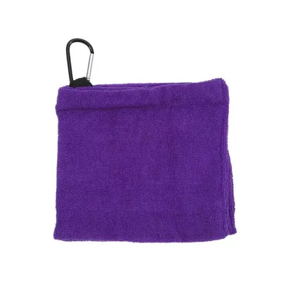 GTRBFDS Microfiber Golf Ball Cleaning Towel with Carabiner Hook Water Absorption Golf Wipe Cloth Portable Square Sports Towel