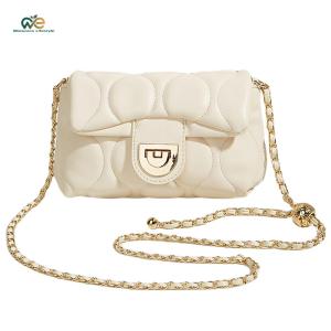PU Leather Chain Crossbody Bags with Adjustable Strap Small Square Bag for Women Ladies Work Shopping Travel Daily Use[Winnereco Lifestyle]
