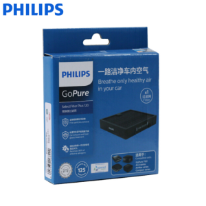 Máy khử mùi lọc không khí trong ô tô nhãn hiệu Philips GP7101 cảm biến chất lượng không khí 3 màu AQI kết nối điện thoại thông qua Bluetooth công suất 3.5W