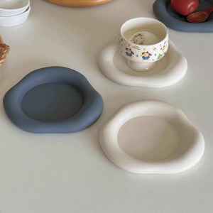 Irregular Cup Mat Silicone Insulation Pad Cloud Shape Nordic High Temperature Resistant Anti Slip Coffee Coaster