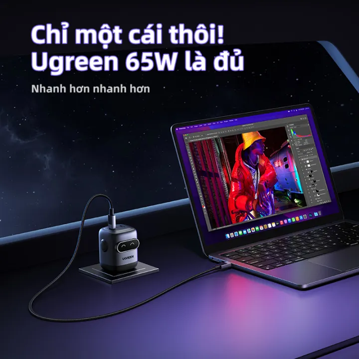 UGREEN%20Uno%20RoboGaN%2065W%2030W%20USB-C%20RG2%203-Port%20Fast%20Suitable%20for%20iPhone%2016%2015%2013%20Pro%20Max%20iPad%20Laptop%20Samsung%20S24%20Super%20Foldable%20Wall%20Charger%20Model:%2045001%20-%20Image%204