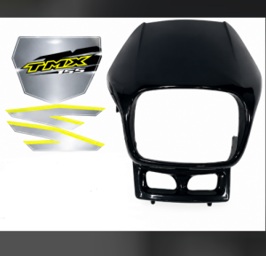 2IN1 Front Cowling and Headlight Set for TMX155 Restore Yellowed Old Motorcycle Front Fairing