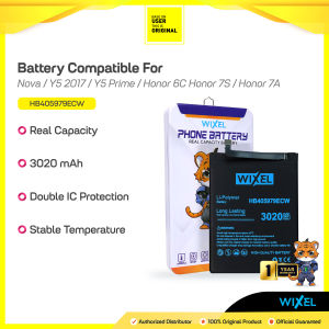 WIXEL Baterai HB405979ECW Huawei Honor 6A 6C 7A 7S 8A Y5 2017 Y5 Prime Nova Double Power Real Capacity Original Battery Batre Batrai Ori Dual IC Protection Handphone HP