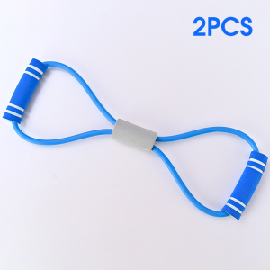 MIYIO 2PCS Yoga Resistance Rope Shoulder Stretching Figure 8 Shape Chest Expander Home Fitness for Men Women 八字拉力器
