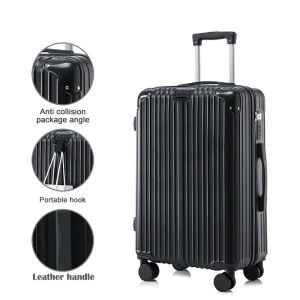 PG Elegant Hard Case Travel Luggage 20/24 Inch Durable Waterproof Suitcase with 360° Silent Spinner Wheels and Combination Lock