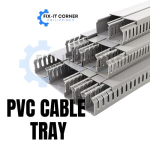 (2 METER) PVC Cable Tray Duct Slotted PVC  Environmental Protection Cable II FIX-IT CORNER PH
