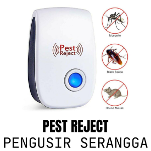 [DIJAMIN AMPUH] PEST REJECT - Alat Pembasmi Hama Tikus Nyamuk Kecoa Lalat Serangga Elektrik Pest Reject Ultrasonik Tanpa Kimia/ Pest Reject Ultrasonic Alat Pengusir Kecoa Nyamuk Tikus Serangga Semut Hama Rumah Kantor Elektrik