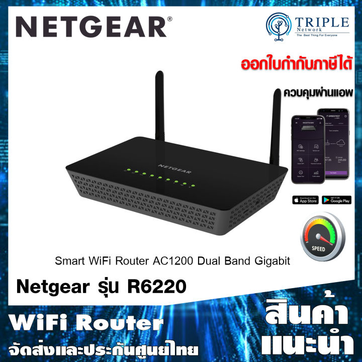 NETGER R6220 AC1200 Smart Wireless Dual-Band Router by Triplenetwork ...