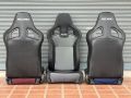 เบาะแต่งรถยนต์ เรคาโร่ RECARO CS ผ้าตาข่ายเทา ขอบหนัง. 