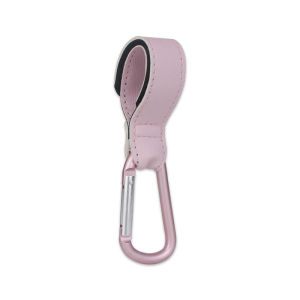 Lil Curators Durable PU Leather Stroller Hooks | Versatile Carabiner for Travel & Camping | 30KG Capacity | Multi-Purpose Baby Gear Accessory