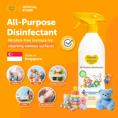 Mamas Choice All-Purpose Disinfectant Spray | Baby Safe Toy & Surface Sanitiser | Alcohol Free | Food-grade