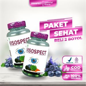 PAKET 2 BOTOL VISOSPECT OBAT MATA SEHAT UNTUK MATA BURAM KATARAK GLAUKOMA LEMAK MATA PTERYGIUM SEMBUH TUNTAS