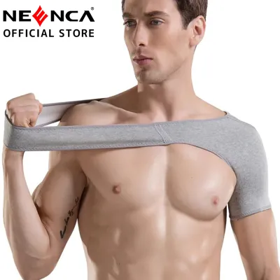 Neenca nén nẹp vai dựa lưng cú đúp AC Doanh cơ Ống xoay cú đúp dây đeo vai có thể điều chỉnh sợi than tre đàn hồi bọc nén dây đeo cho musle bong gân chủng đau Relief