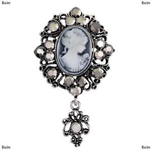 [COD] Buin Hot Cameo Victorian Style Wedding Party Women Pendant Brooch Pin