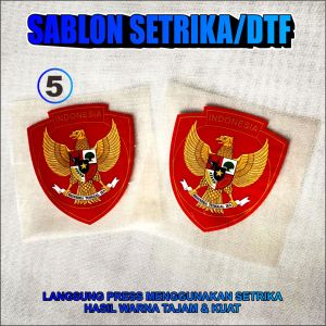 Sablon Setrika DTF Bendera Indonesia Logo Timnas Stiker Sablon Baju Setrika 01